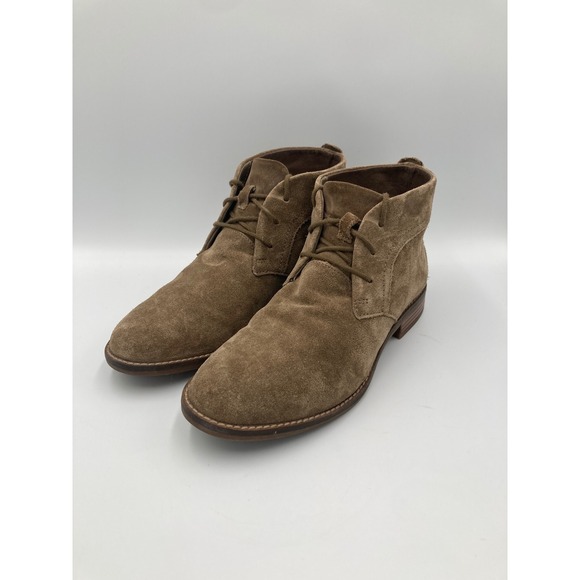 Clark's Cazmin Grace Taupe Suede Ankle Boots Women's Size 7.5 - Picture 2 of 9